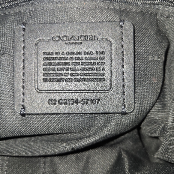 Coach Black Pebbled Leather Chain Strap Tote Shoulder Bag Gold Hardware Turnlock - Picture 3 of 7